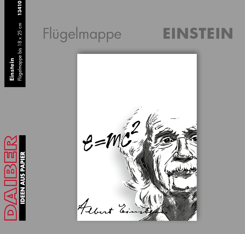 Flügelmappe "EINSTEIN", [18x25 cm], 50 Stück